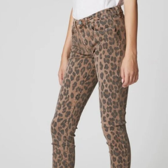BLANK NYC THE READE CROP CHEETAH PRINT SKINNY JEAN - Picture 3 of 8